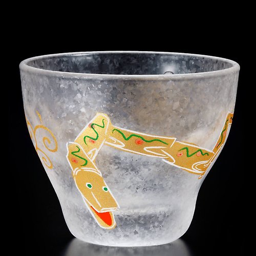 MSA玻璃雕刻 90cc【蛇】12生肖 日本ADERIA清酒杯 12生肖杯 招福杯客製