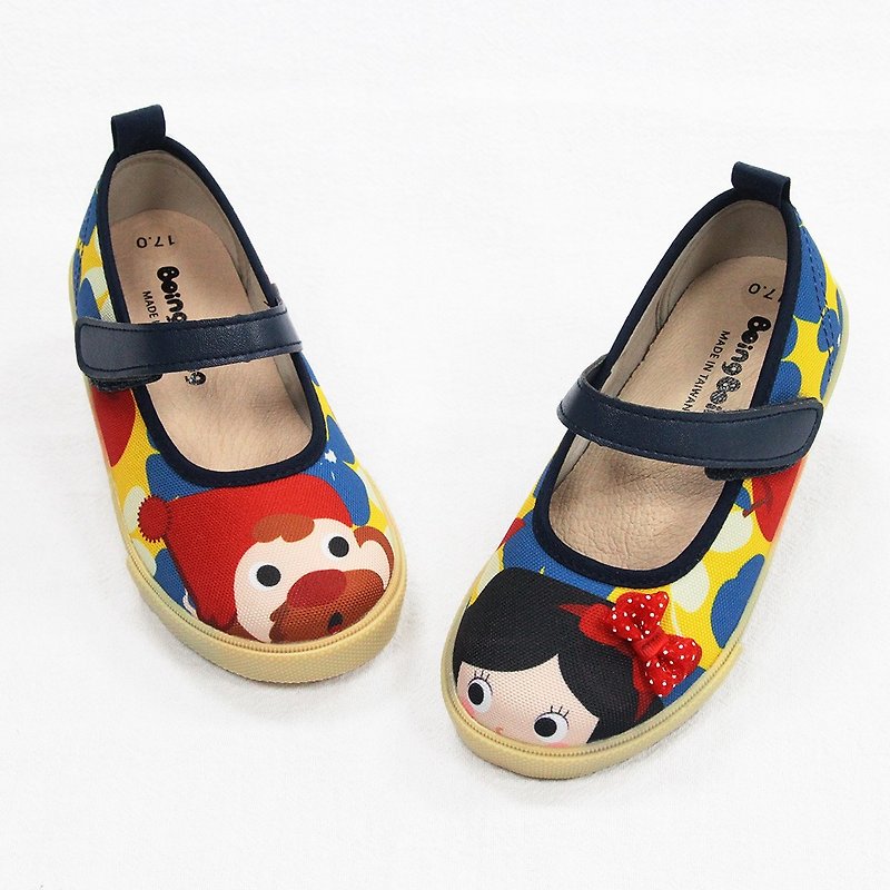 Zero code / illustration doll shoes - yellow / candy white snow children's shoes - Kids' Shoes - Cotton & Hemp Yellow