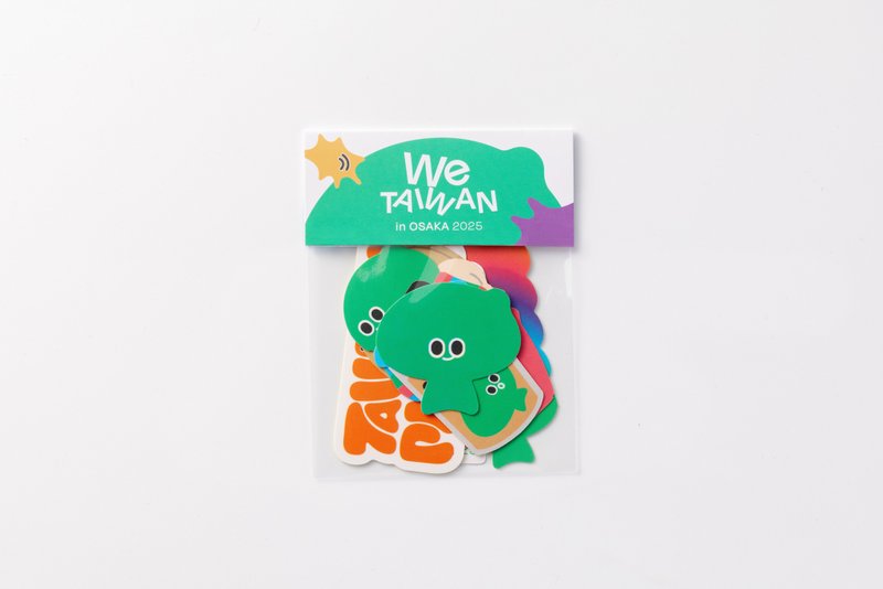 【預購】We TAIWAN | 就想和 a-We 貼貼 - 貼紙 - 貼紙 - 紙 多色