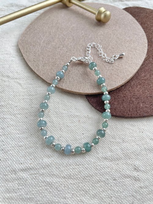 璞翠 PU CUI JEWELRY 藍水翡翠漸變手鍊A貨