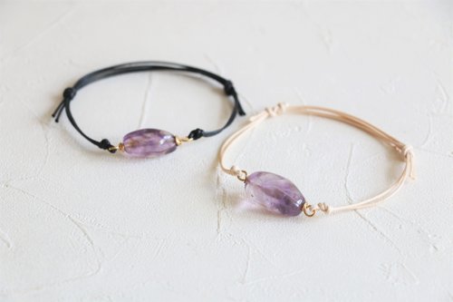 Vermeer Jewellery 天然水晶 紫水晶手繩 天然水晶手鍊 礦石手環 水晶手繩 情侶手繩 朋友手繩