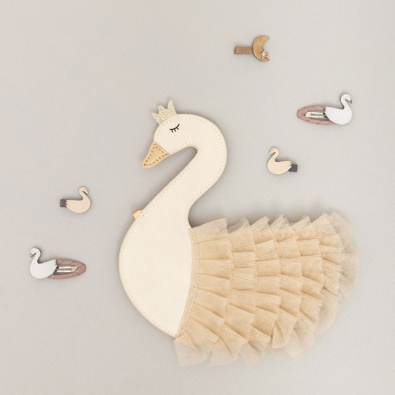 British Mimi & Lula_AW24_Swan Lake-Swan Dancer Mini Hairpins 8 pieces - เครื่องประดับ - เส้นใยสังเคราะห์ 