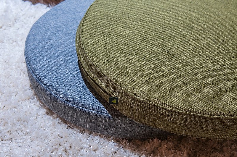 WOODY full seat cushion linen green - Other Furniture - Cotton & Hemp Green