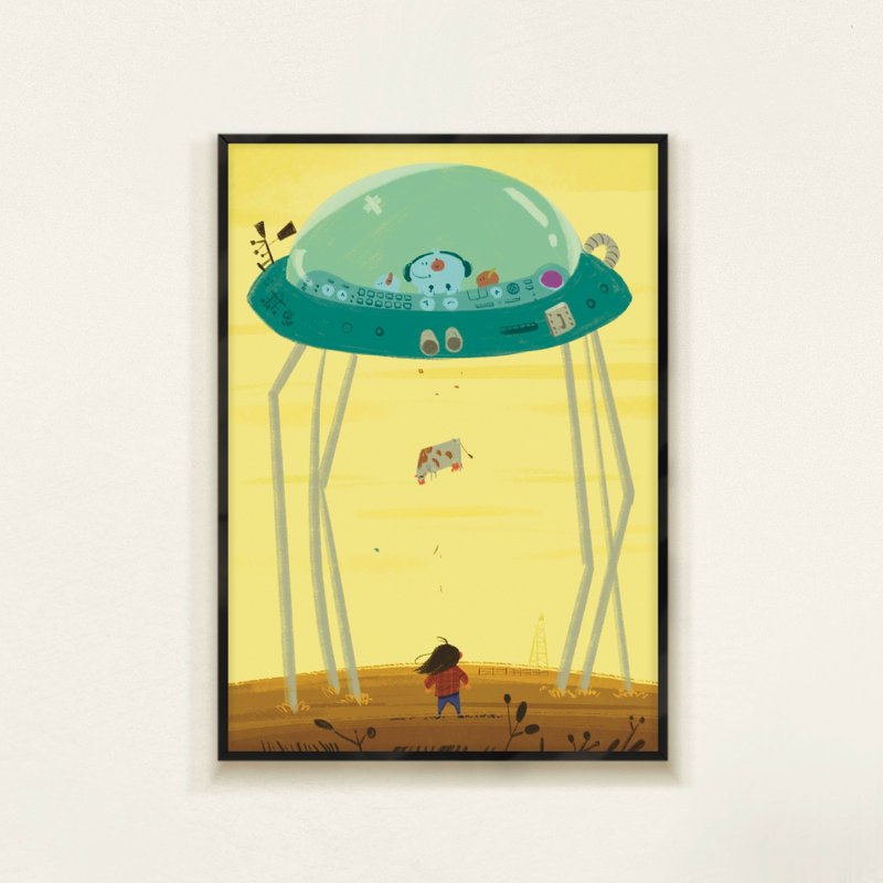 無所畏懼 / A3海報/ B5海報/ 明信片 - 海報/掛畫/掛布 - 棉．麻 紫色