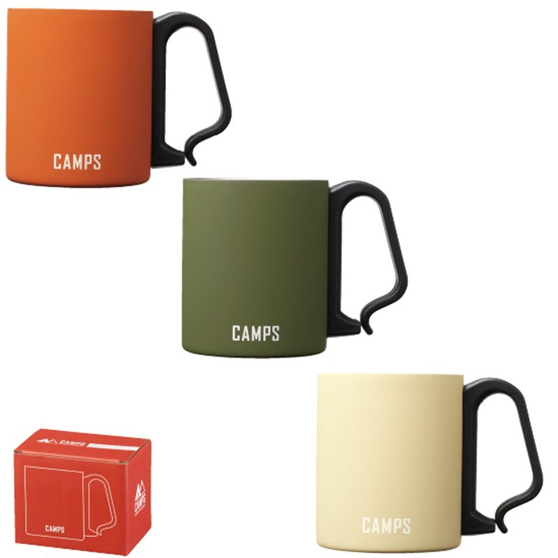 10oz Camps Double Wall Carabiner Stainless Mug Set Of 3pcs - ชุดเดินป่า - สแตนเลส หลากหลายสี