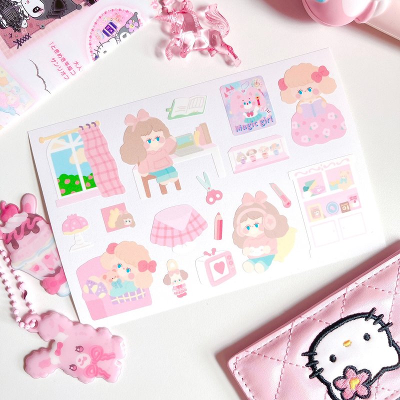 Jejemunbang9 My adorable room seal diary sticker - สติกเกอร์ - กระดาษ 