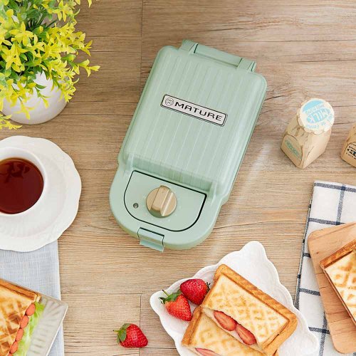 MATURE Double Tray Hot Pressed Sandwich Waffle Maker CY-1623 - Shop MATURE  Kitchen Appliances - Pinkoi