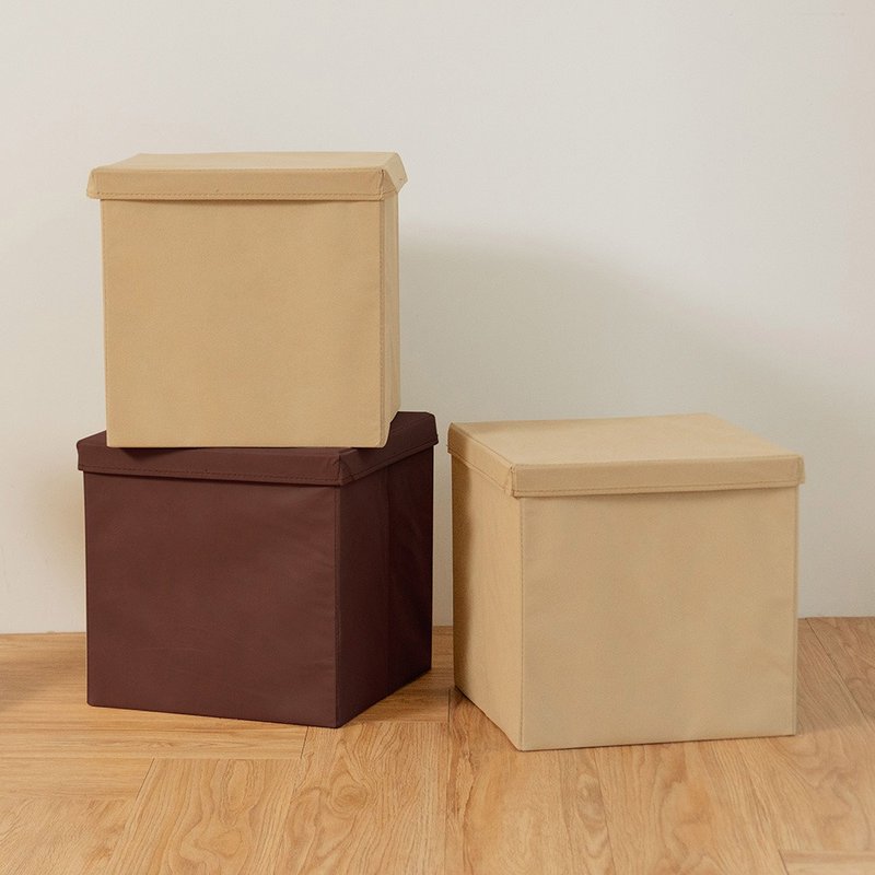 [ikloo] Foldable fabric storage box/storage box (3 pieces) - กล่องเก็บของ - วัสดุอื่นๆ 