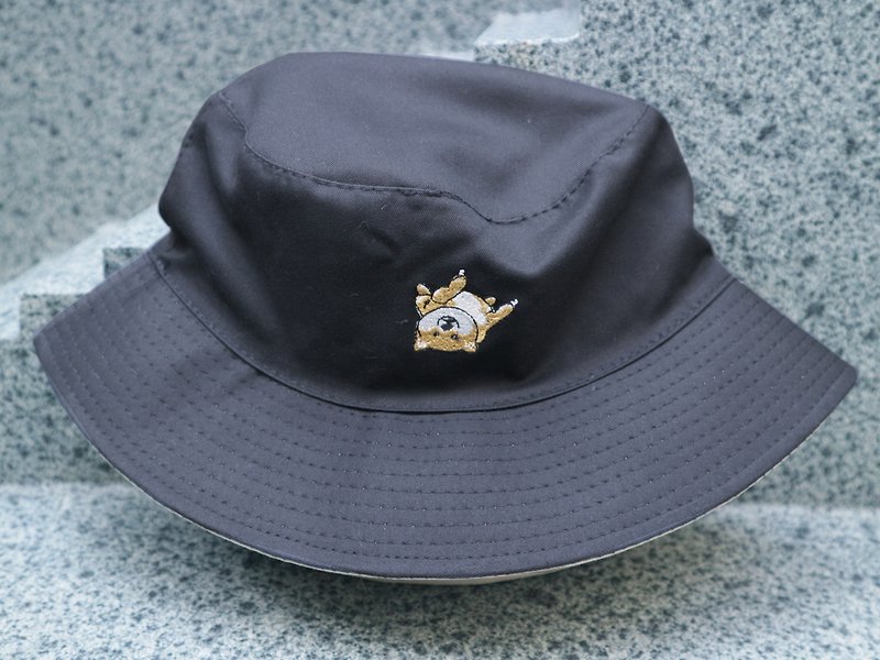 100% Cotton Reversible hat Bucket hat - หมวก - ผ้าฝ้าย/ผ้าลินิน 
