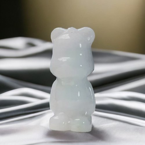 瓔珞翡翠 白翡翡翠熊熊| 天然緬甸玉A貨翡翠 | 送禮