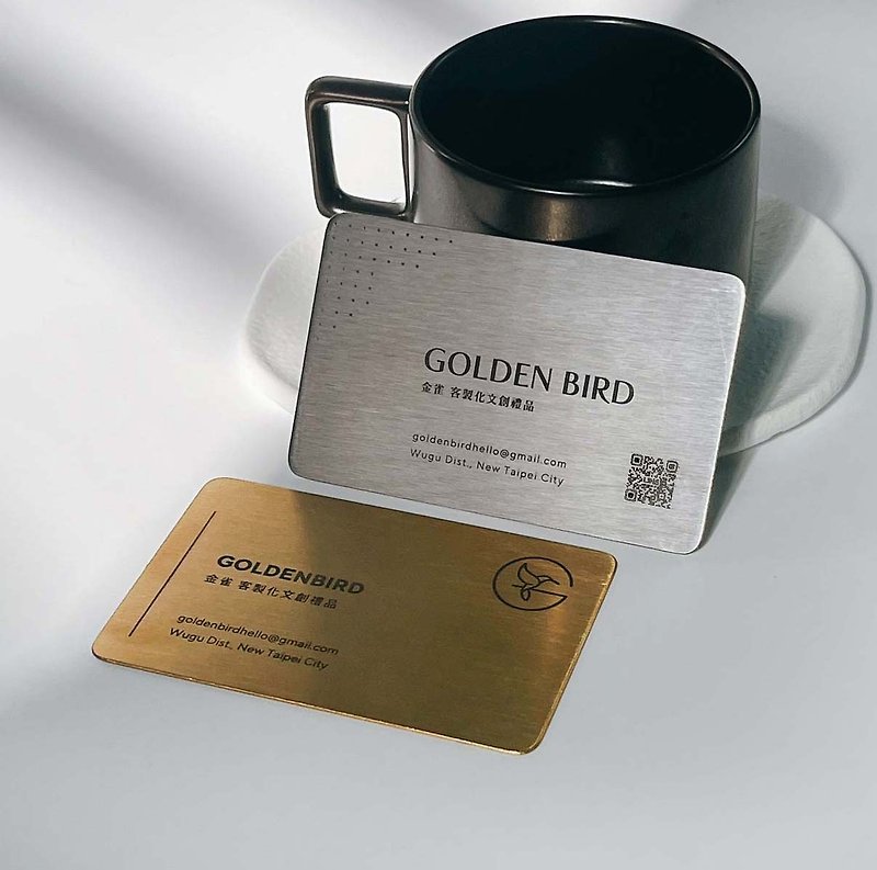 【迅速発送】レーザー彫刻カード メタル VIP カード メタルカード クレジットカード カードステンレス - カード・はがき - 金属 ゴールド