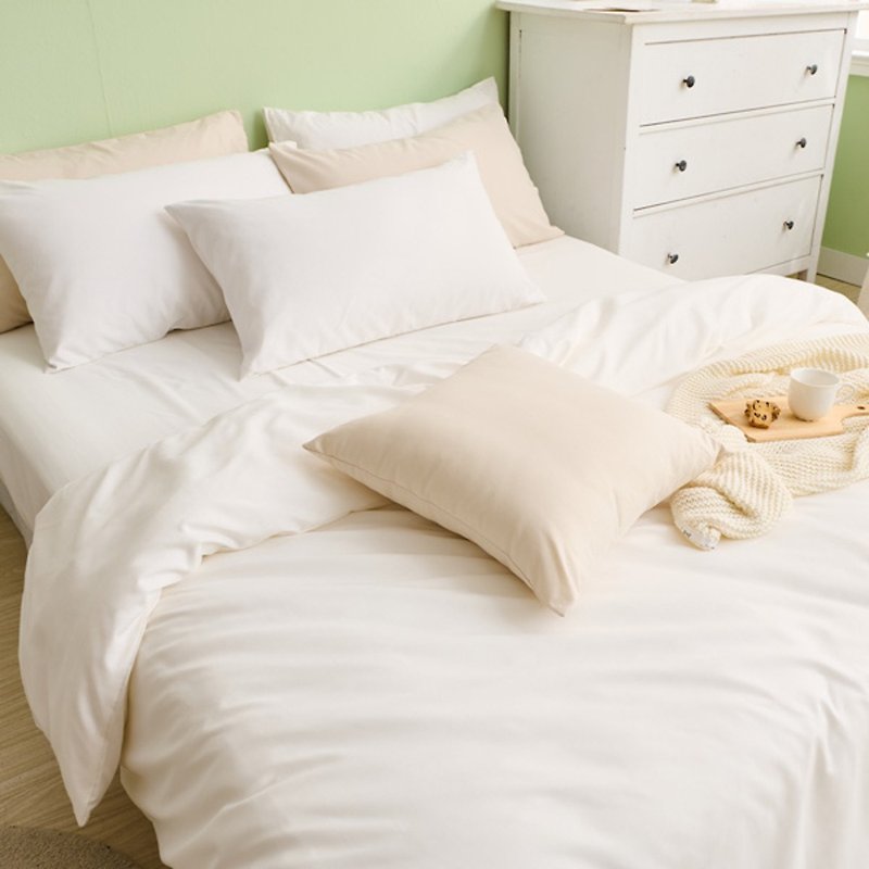 Bed Duvet Set-Single/Double/Large/Soft Cotton/Elegant White Made in Taiwan - Bedding - Other Materials White