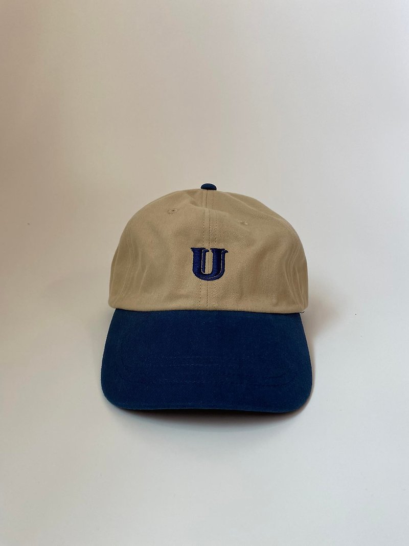 U embroidery Khaki cotton cap / Daily use - Hats & Caps - Nylon Khaki