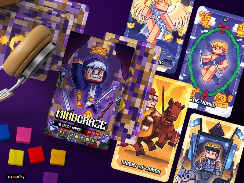 78pcs MindCraze Tarot + 1 Extra Card - 卡片/明信片 - 紙 紫色