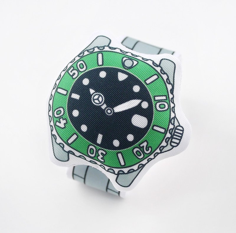 My First Watch Fabric Baby Watch (E01H01) - อื่นๆ - ผ้าฝ้าย/ผ้าลินิน สีเขียว