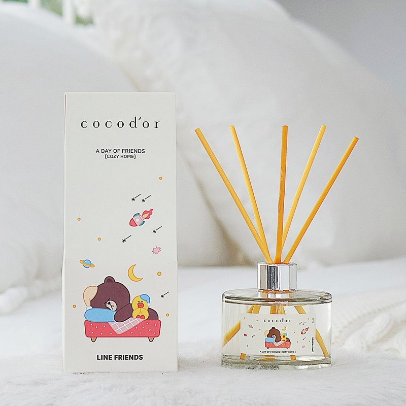 cocodor-LINE FRIENDS熊大與好朋友系列擴香瓶200ml-夢境漫遊 - 香氛/精油/擴香 - 玻璃 卡其色