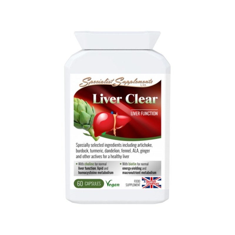 Specialist Supplements Liver Clear 60 cap - Health Foods - Concentrate & Extracts Brown