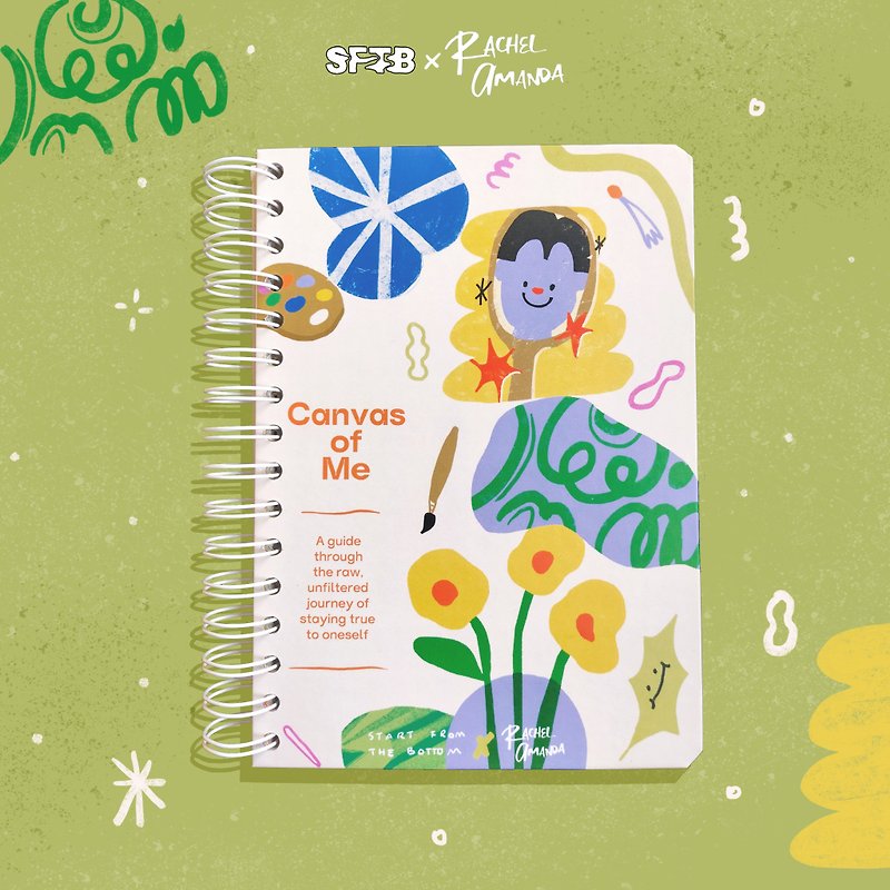 SFTB x Rachel Amanda - Notebook Journal - Canvas of Me - Notebooks & Journals - Paper Multicolor