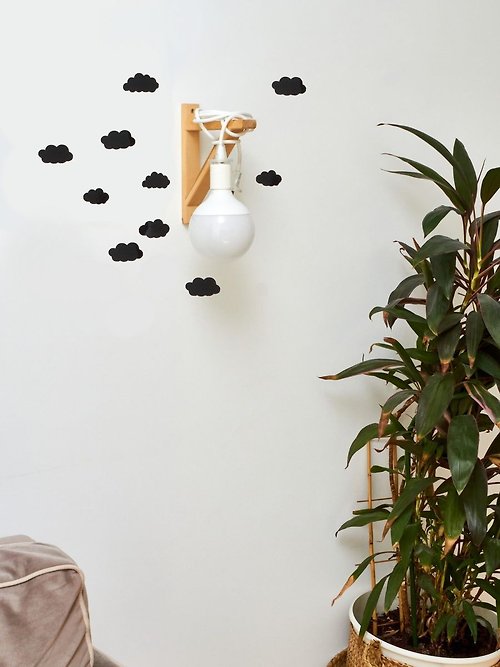 PaperHobby Cloudy Dreams/Custom Cloud Sticker Set for Boys' Bedroom and Modern Wall Art