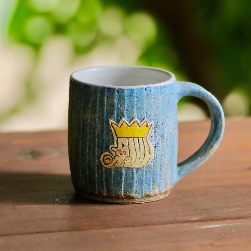 KINGMUG  BLUE - แก้วมัค/แก้วกาแฟ - ดินเผา สีน้ำเงิน