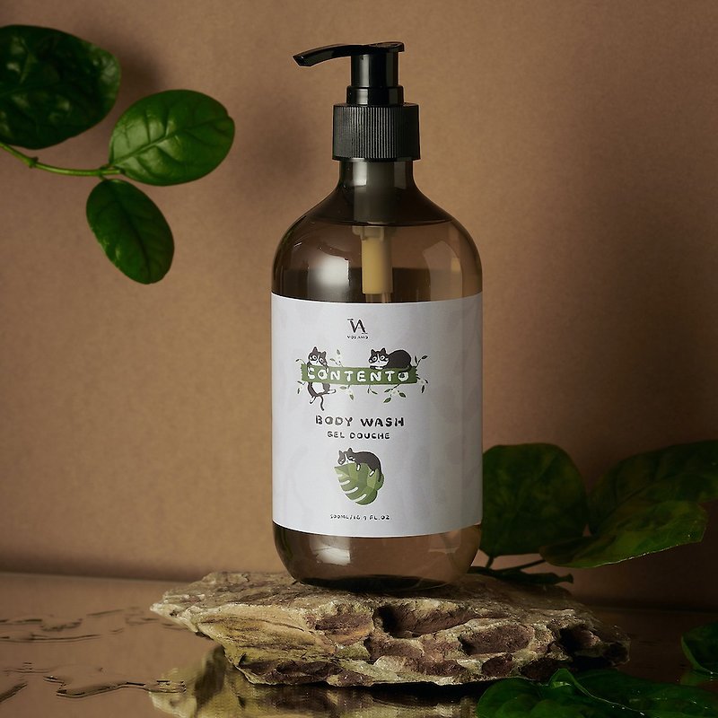 CONTENTO plant extract moisturizing fragrance shower gel 500ML - ครีมอาบน้ำ - วัสดุอื่นๆ 