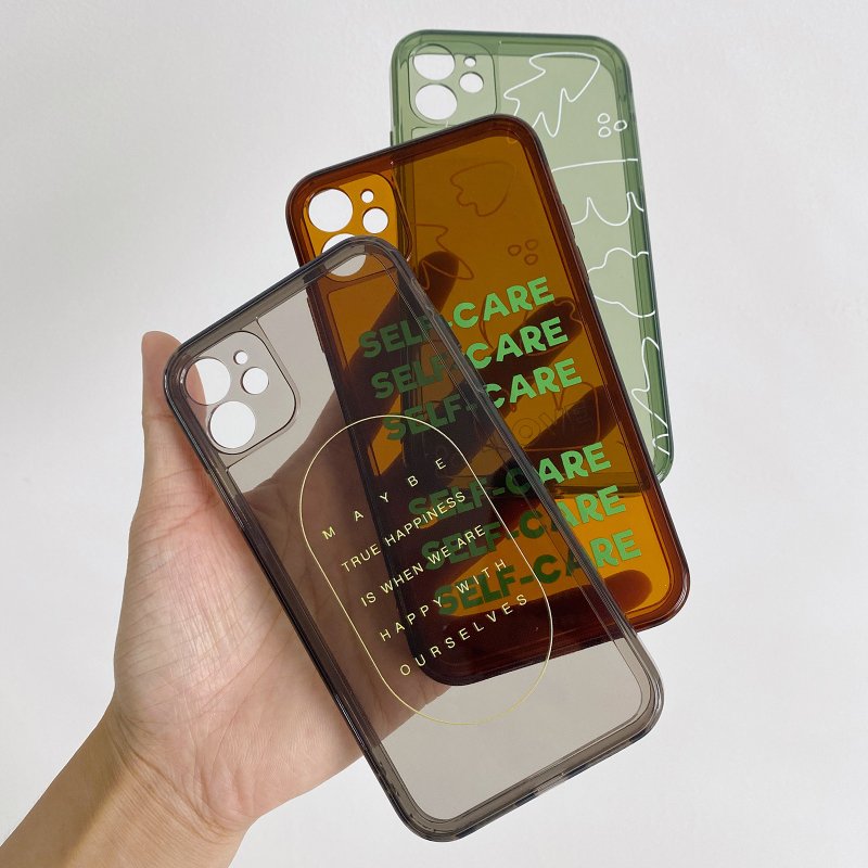 可來圖客制 定制iPhone全包有色透明軟殼 - 手機殼/手機套 - 其他材質 多色