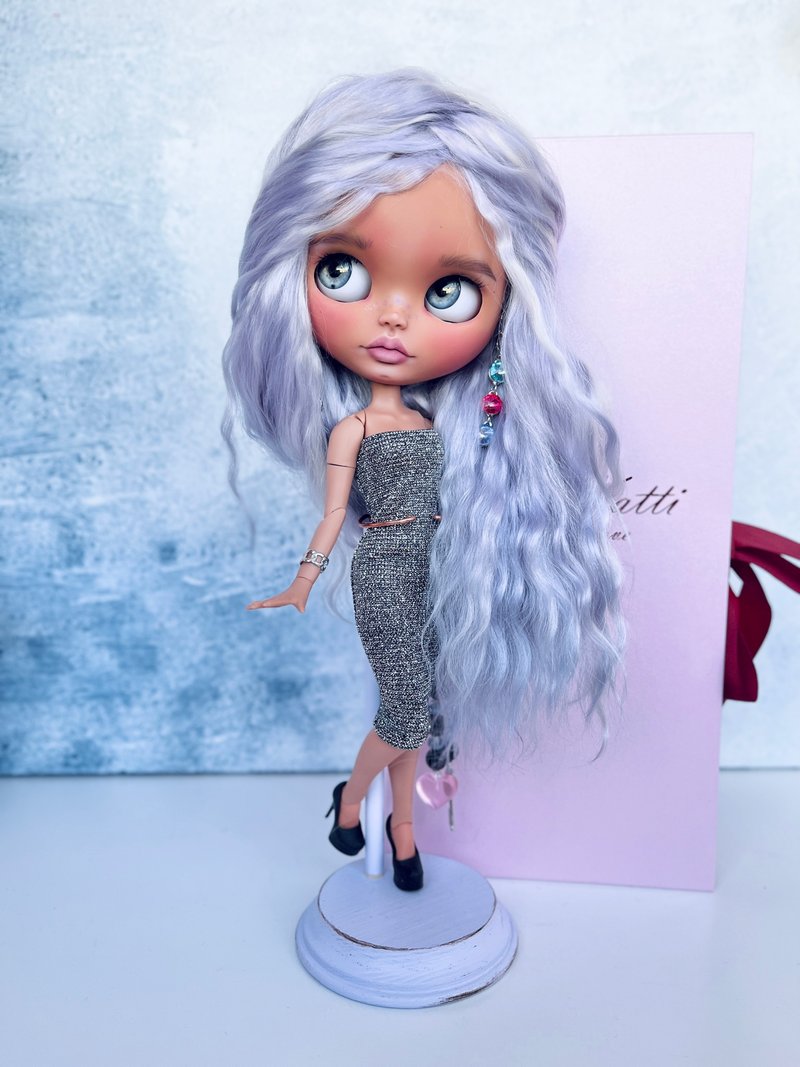 Custom Blythe doll - 公仔/玩偶 - 塑膠 紫色