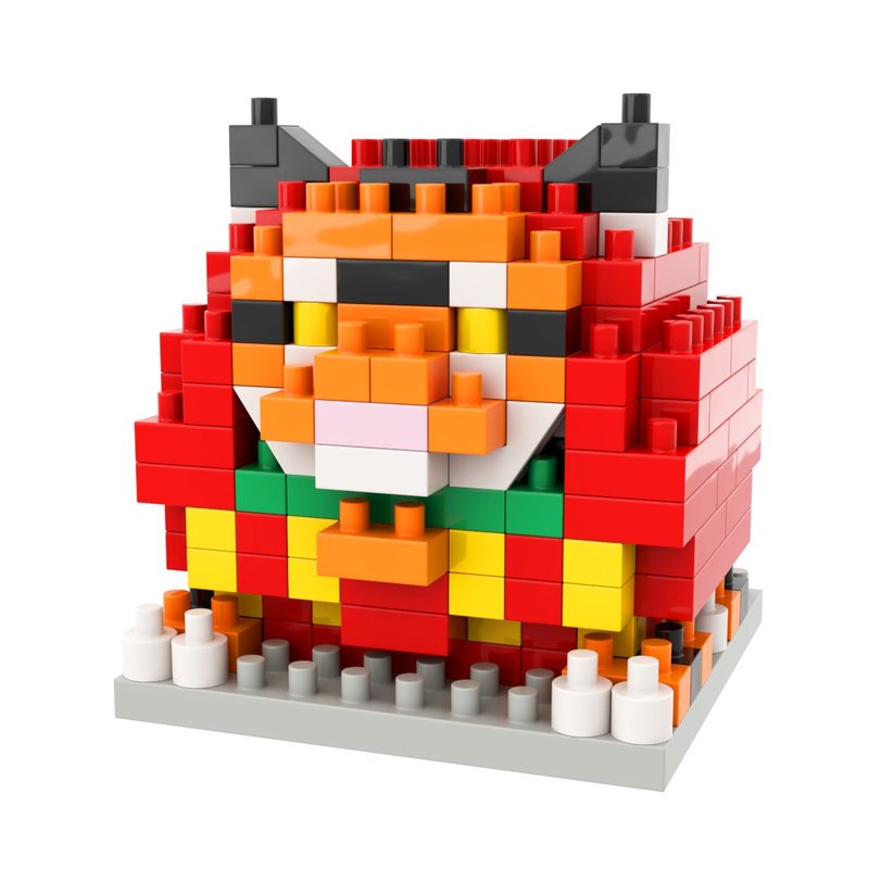 Archbrick 日本2022新年虎年老虎達摩微積木 Nanoblock - 公仔/玩偶 - 塑膠 多色