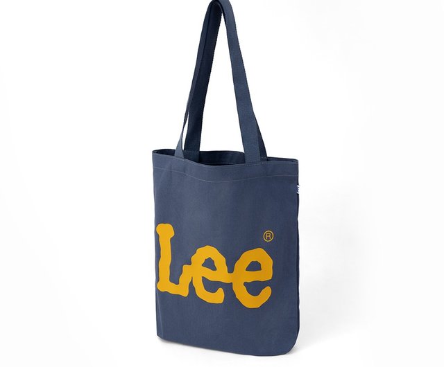 Lee classic large logo printed canvas bag - Shop leejeans-tw