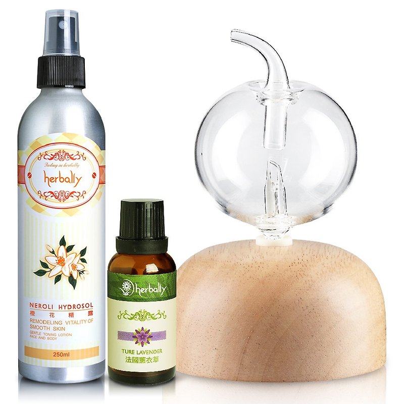 【Herbal Herbalism】 Bubble Bubble Diffuser Fragrance Group (Log + Essential Oil + Neroli) (P4706113) - Fragrances - Wood 