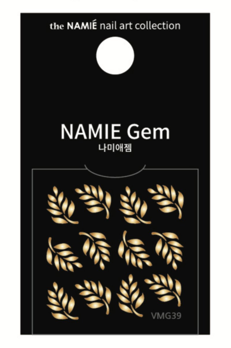 【專業用】NAMIE Gem 美甲裝飾藝術貼紙 Volume Metallic 39 - 指甲油/指甲貼 - 紙 金色