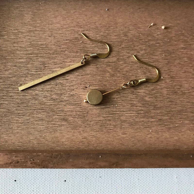 Copper earring - Earrings & Clip-ons - Other Metals Gold
