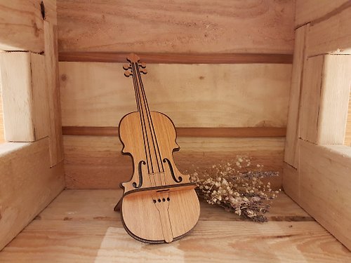 木頭方程式 【教師節禮物】木頭手機座─提琴
