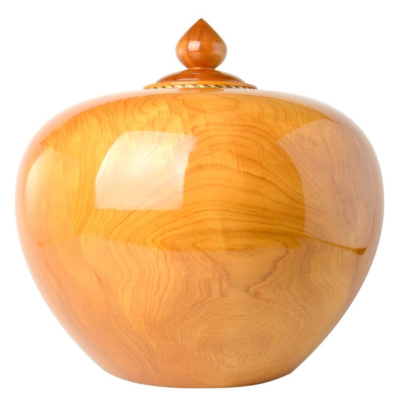 Taiwan cypress cornucopia 33/26/10.6|Feng Shui ornaments for good luck and fortune - Items for Display - Wood Gold