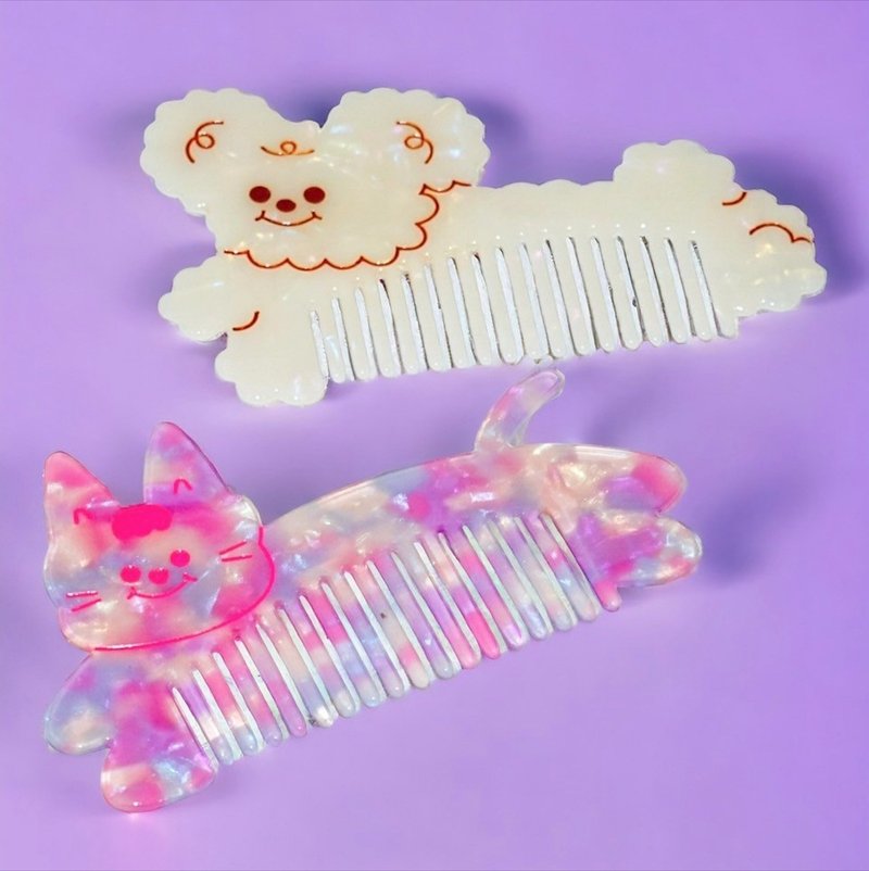 Bobo Ice Dog Room | Ice Dog Comb + Storage Bag Set - อุปกรณ์แต่งหน้า/กระจก/หวี - วัสดุอื่นๆ หลากหลายสี