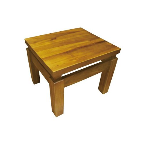 吉迪市 JatiLiving 【吉迪市100%全柚木家具】KLH-02A 柚木簡約造型小方板凳 椅凳