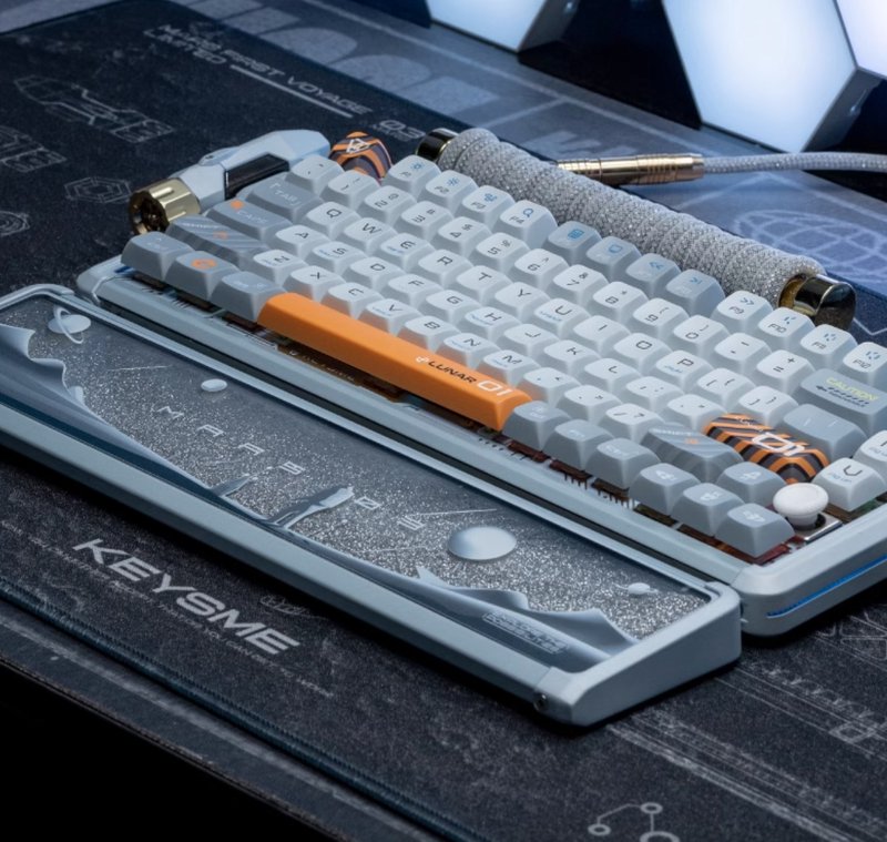 Metal silicone keyboard Quicksand palm rest Aluminum alloy palm rest - อุปกรณ์เสริมคอมพิวเตอร์ - วัสดุอื่นๆ หลากหลายสี