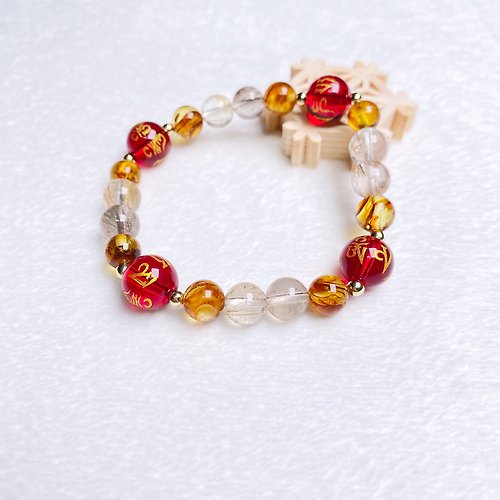Hoshino Jewelry Kan 紅瑪瑙 健康運 天然水晶 日本手作 禮物 能量石手鍊