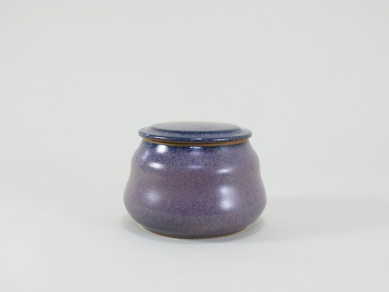 藍莓茶倉,茶葉罐-容量約120ml - 茶具/茶杯 - 陶 紫色