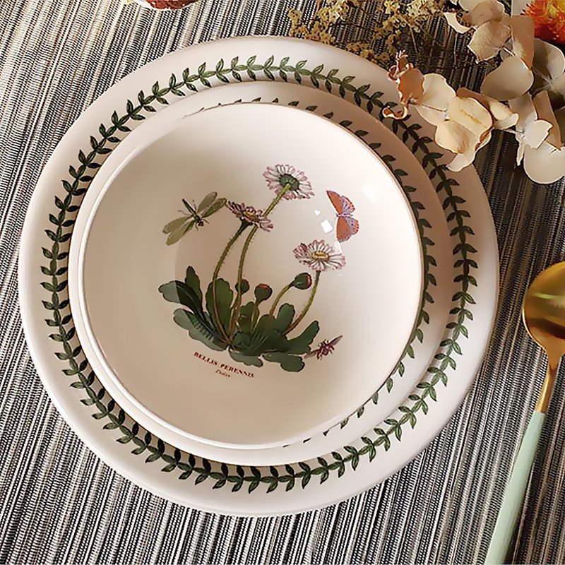 Placemat set British classic botanical garden series 14 cm bowl set-6 into the group - ถ้วยชาม - เครื่องลายคราม ขาว