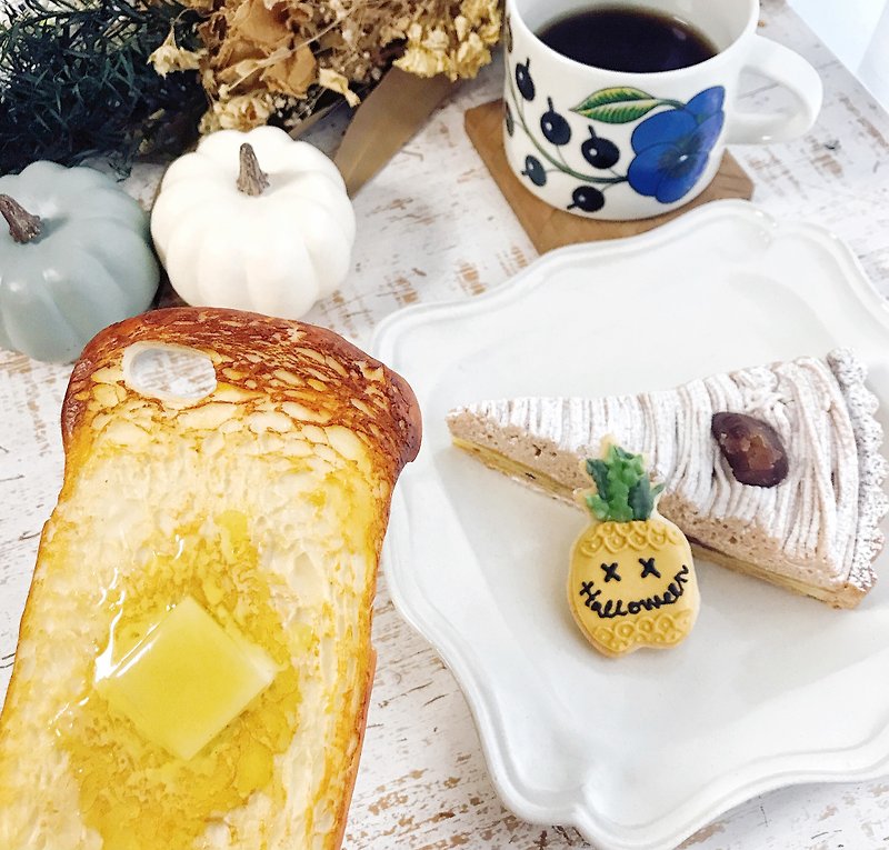 iPhoneX.XS butter toast iPhone case - 手機殼/手機套 - 黏土 咖啡色