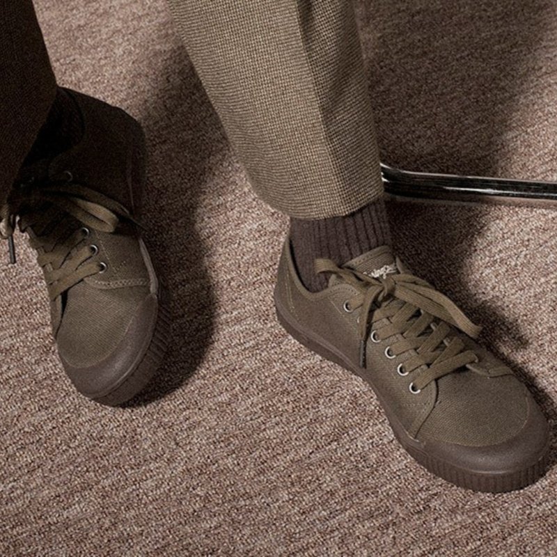 G2 ヘビーキャンバススニーカー / メンズ / フランス Spring Court フラットシューズ - メンズ スリッポン - コットン・麻 多色