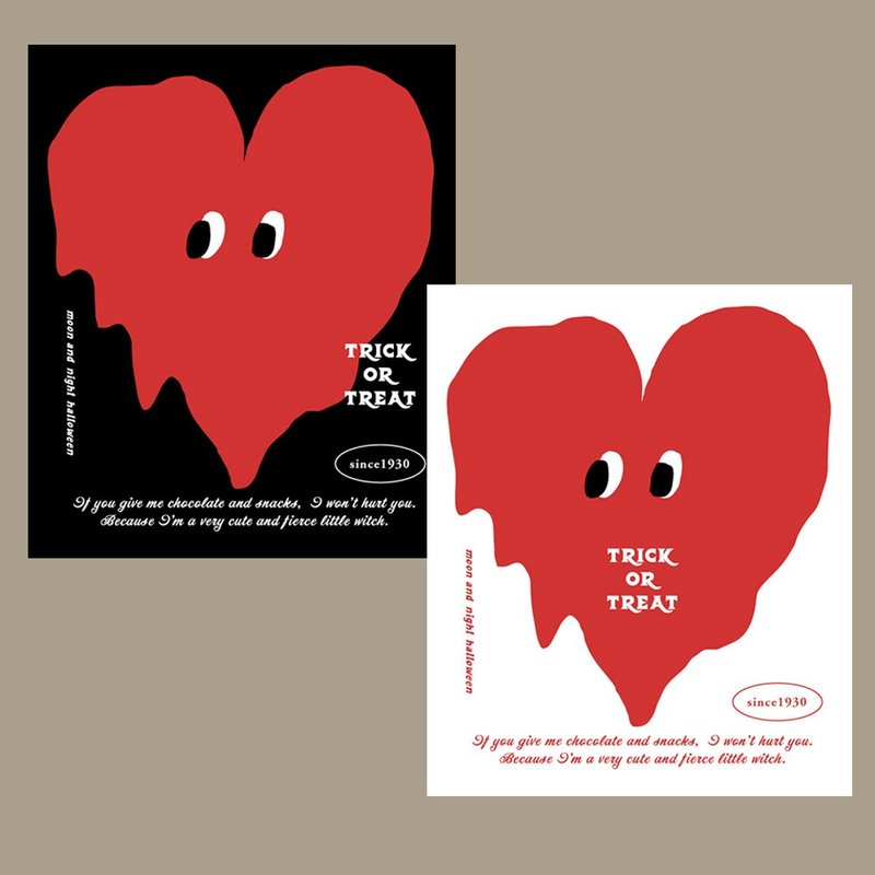 halloween melting heart sticker (50sheets) - สติกเกอร์ - กระดาษ หลากหลายสี