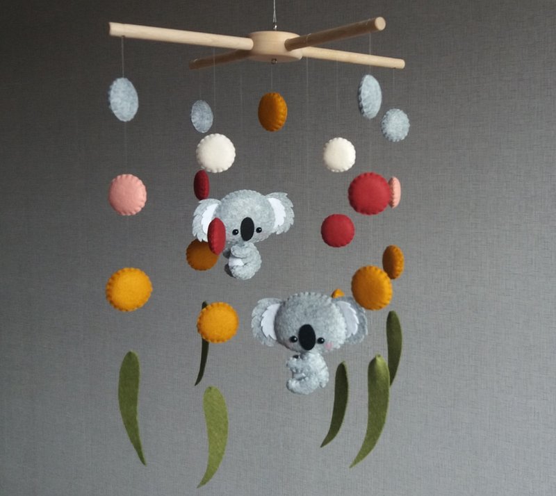 Baby mobile, Koala mobile, Australian mobile, Koala nursery decor, Crib mobile - Kids' Toys - Other Materials Multicolor