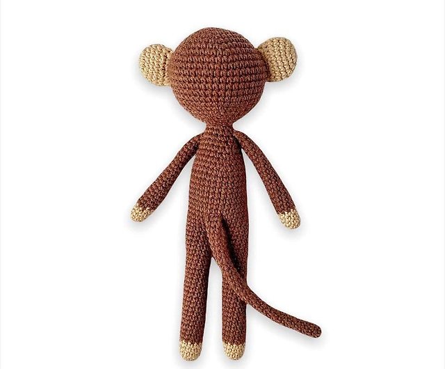 ハンドメイド スタイの小さな赤ちゃん猿のお人形 アートドール ぬいぐるみ