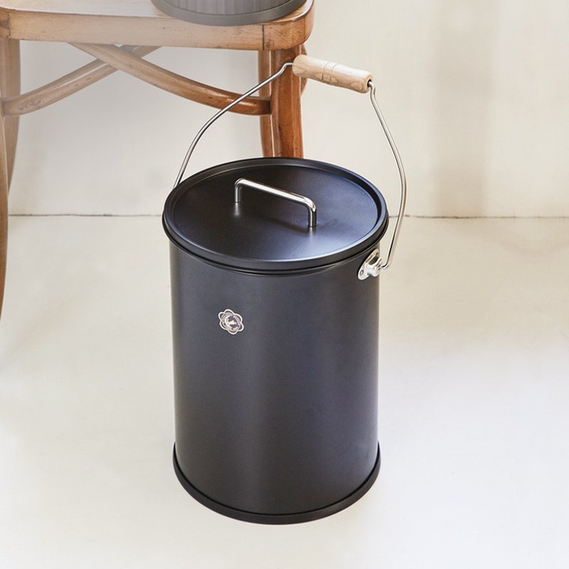 原廠正品 日本月兔印 日製復古風可提式金屬收納桶(附蓋)-L - 居家收納/收納盒/儲物盒 - 其他金屬 多色