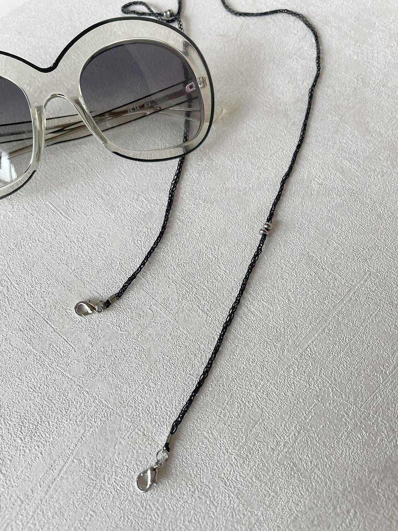 Black Chain  Glasses Chain - กรอบแว่นตา - เส้นใยสังเคราะห์ สีดำ