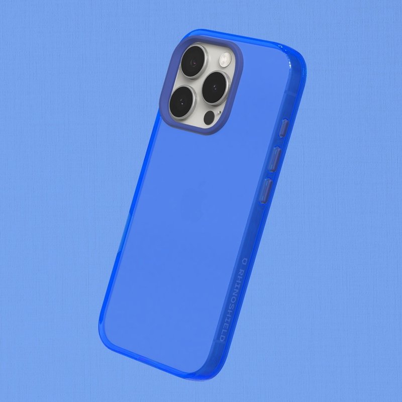 JellyTint transparent anti-fall phone case/laser blue for iPhone 16 series - Phone Cases - Plastic Blue