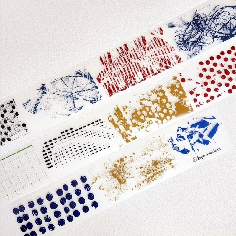 Textured Matte PET Masking Tape - 紙膠帶/和紙/PET - 其他材質 
