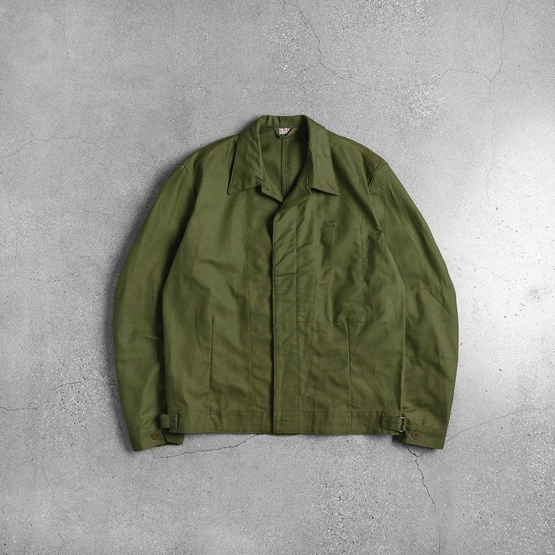 瑞典陸軍機械師工作夾克 / Vintage 古著 / 歐洲軍裝 - 男夾克/外套 - 其他材質 綠色